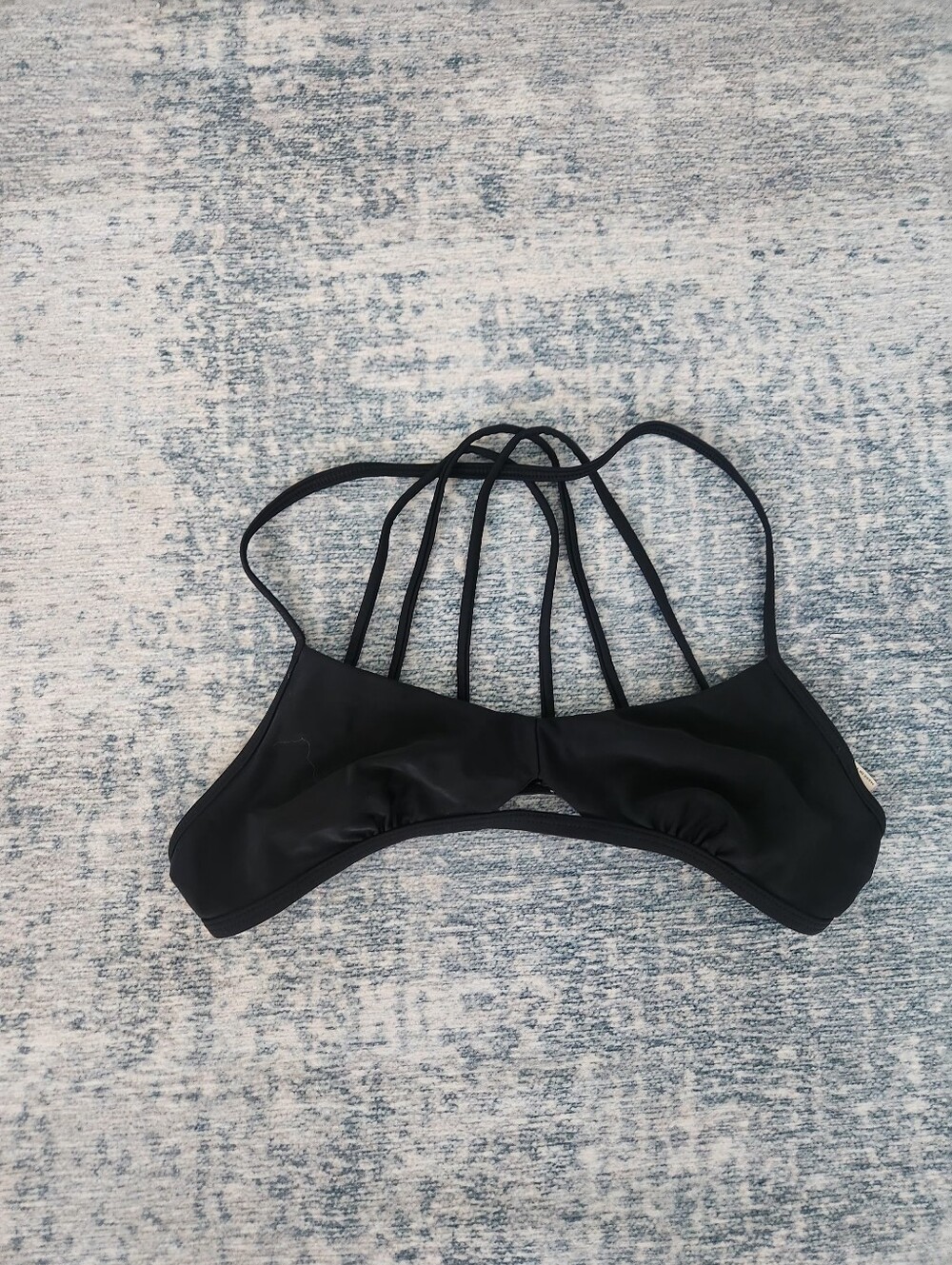 Hollister Strappy Black Bralette Bikini Top